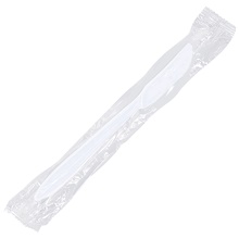 Individually Wrapped White Plastic Knives | Brandt Box